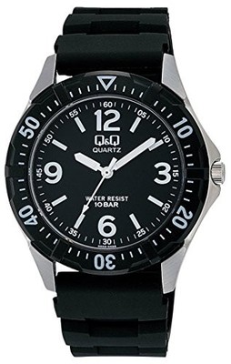 [Citizen QQ] Analog Waterproof Watch with Urethane Strap W376-305 Men's Black