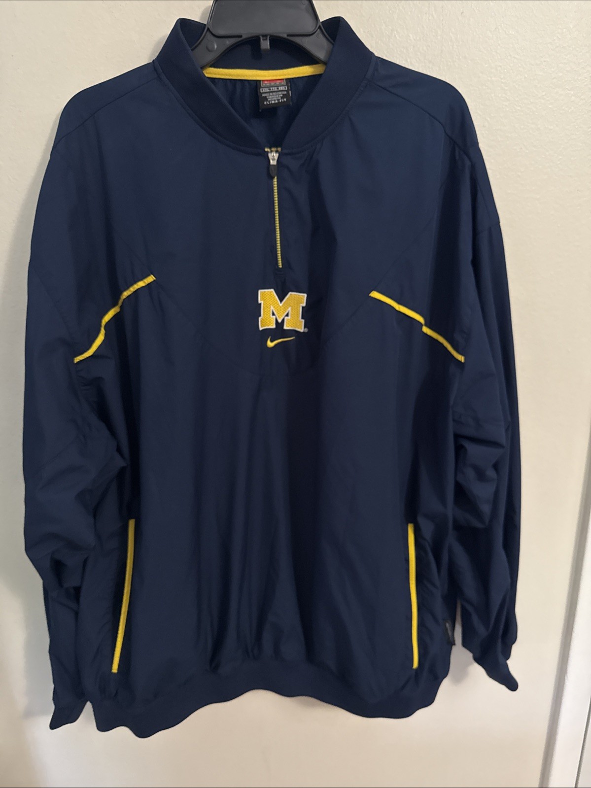 SACAI X NIKE Giacca a vento Michigan XXL marca Nike con bottoni cerniera 3 4