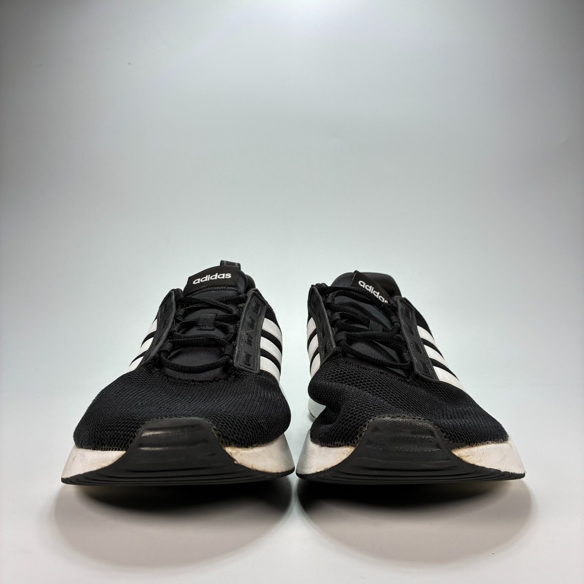 Adidas Racer TR21 Black White Lace Up Running Shoes Sneakers
