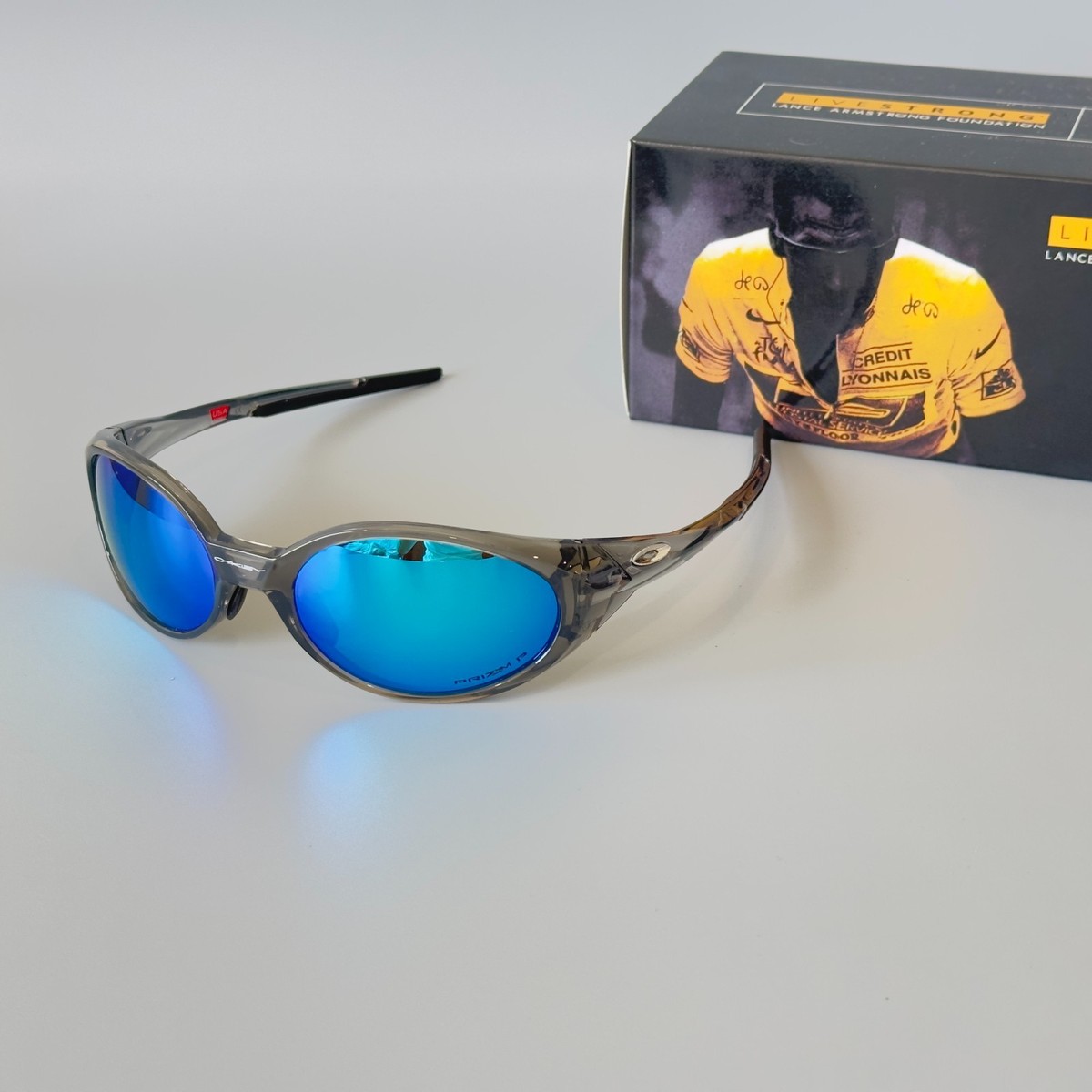 Vintage Oakley Eye Jacket Redux OO9438 Prizm Sunglasses Gray frame