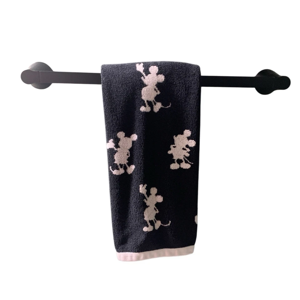 Pottery Barn Mickey Mouse Disney Hand Towel Reversible Bathroom Kitchen Black - Image 2 of 4