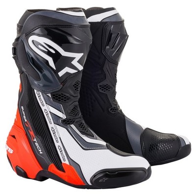 Alpinestars Supertech-R Mod. 2021 Stiefel Herren (schwarz/rot/weiß) Gr: 46