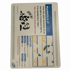 Nintendo e-Reader GBA Manhole Game & Watch Card 2002 Vintage