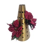 NWT Urban Outfitters Metal Stem Frog Vase Bronze Tone Home Decor Flower