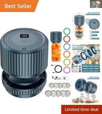 Smart Portable Mason Jar Vacuum Sealer with Auto-Stop Feature - 2024 Edition