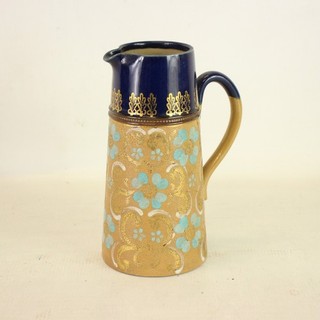 ROYAL DOULTON Lambeth Slater Jug Stoneware Art Nouveau Floral Antique SLY