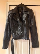 Express Women s Leather Belted Moto Jacket