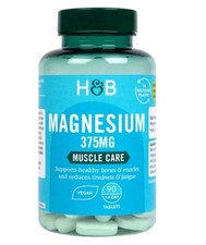 Holland & Barrett Magnesium 375mg, 90 Tablets for Adults Unisex *NEW Packing* 0.41 per thousand milligrams