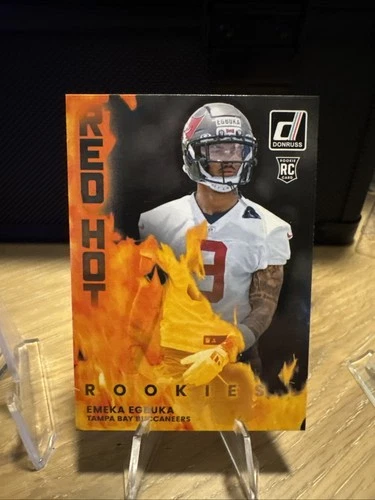 Emeka Egbuka Red Hot Rookies 2025 Panini Donruss #RHR-EMK (RC) Buccaneers