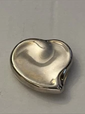 Vintage 70's Halston Pressed Powder Heart Silver Plated Compact by Elsa Peretti