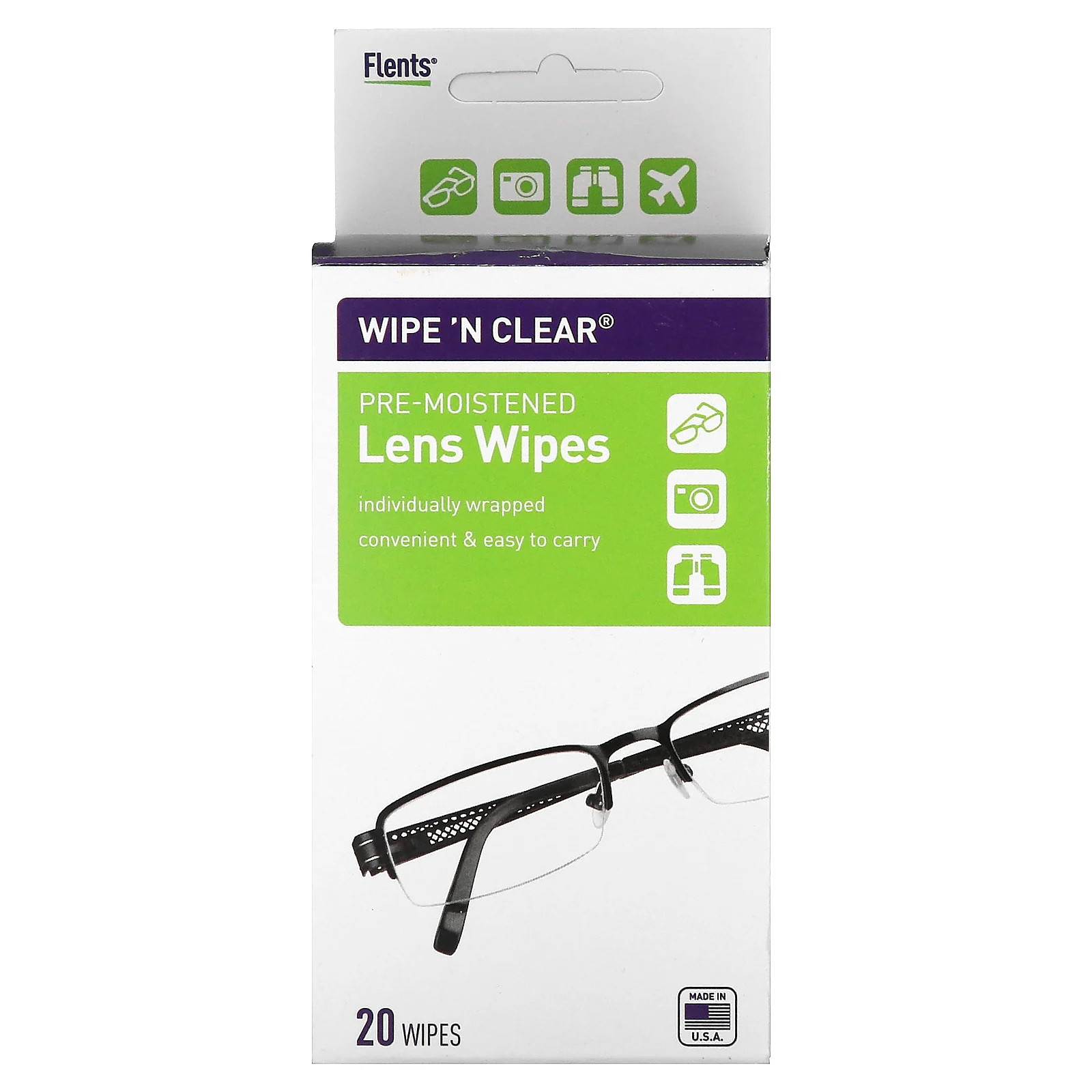 Протрите N Прозрачных предварительно увлажненных салфеток для линз 20 салфеток 2890₽