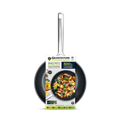 Granitestone Armor Max 10'' Hard Anodized Ultra Durable Nonstick Fry Pan