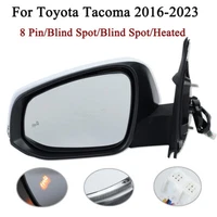 Side Mirror For Toyota Tacoma 2016-23 Left Driver W/Blind Spot Heated 8Pin White (For: More than one vehicle)