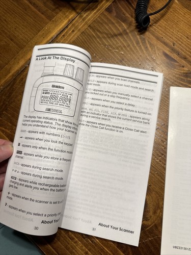 BC72XLT UNIDEN BEARCAT ORIGINAL OPERATING Owner’s MANUAL & Frequency Guide - Picture 3 of 4
