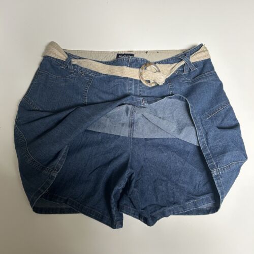 Sonoma Life & Style Damengröße 16 Denim vorne flach Skort Gürtel - Bild 2 von 4