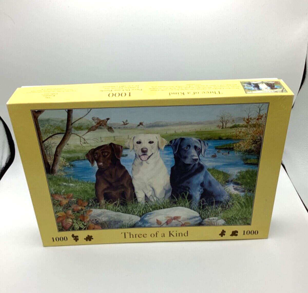 Hop Three Of A Kind Labradors 1000 Piece Jigsaw Puzzle Complete Used