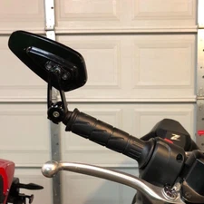 Motorcycle Bar End Mirrors Rear View For Kawasaki Z125 pro Z650 Z750 Z800 Z900