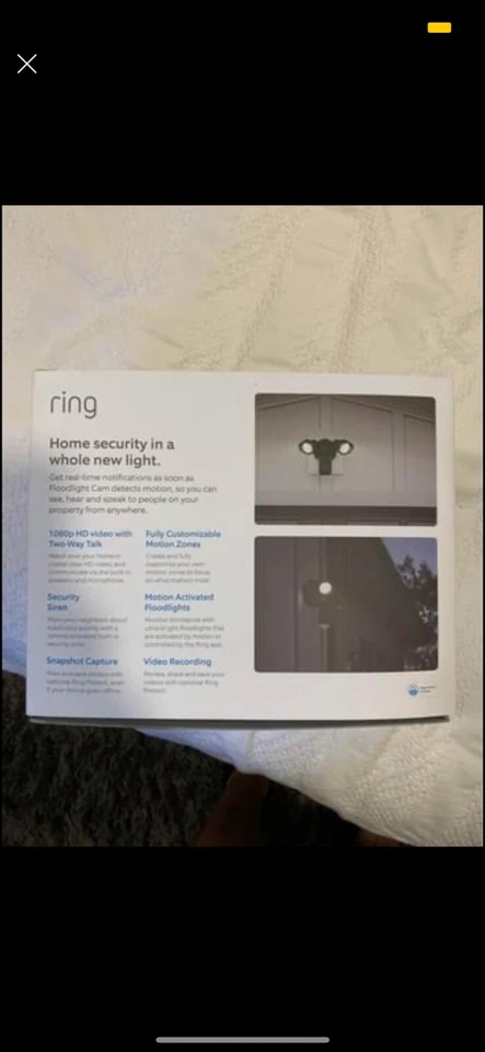 Ring 88FL001CH000 Motion Motion Activated Floodlight Security Camera - Black - Image 2 of 2