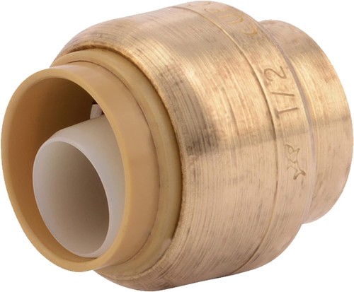 SharkBite 1/2 in. Push-to-Connect Brass End Stop Fitting Model # U514LFA