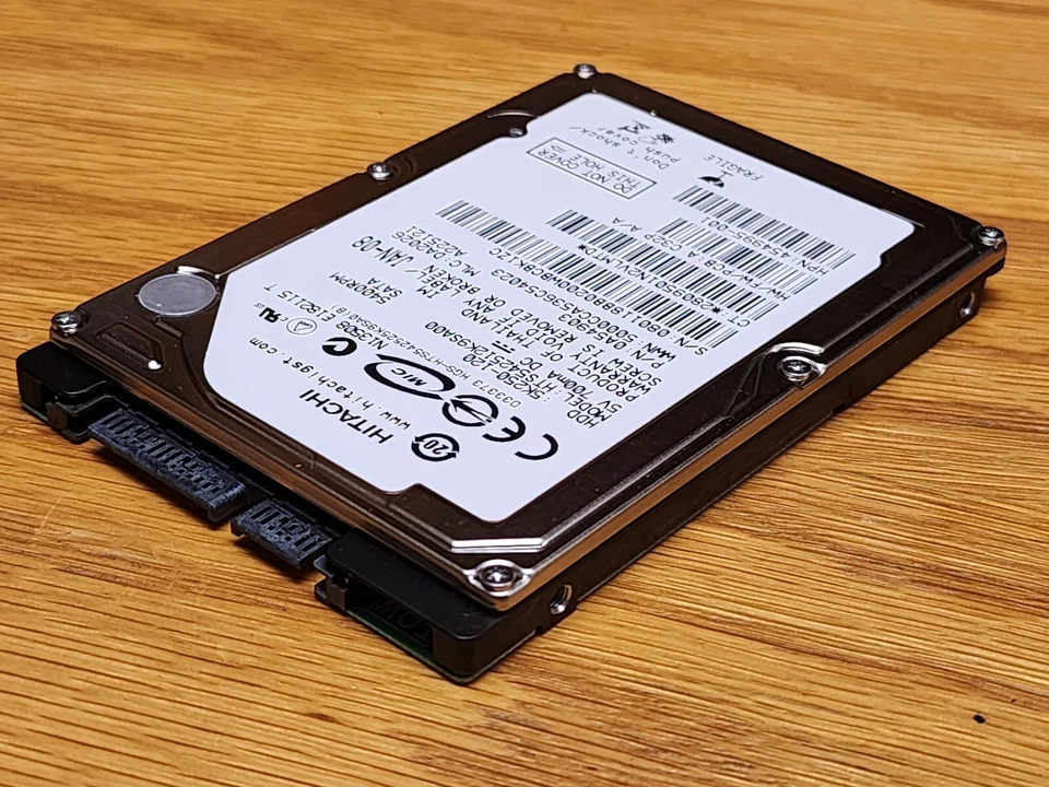 120GB 2.5" 9.5mm SATA Hard Drive Hitachi HTS542512K9SA00 Free USA Shipping - Image 3 of 4