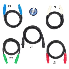 4/0 Cam Lock Power Cord, 400A, 600Vac Cam lock 25 ft you Choose Cam Lock Color