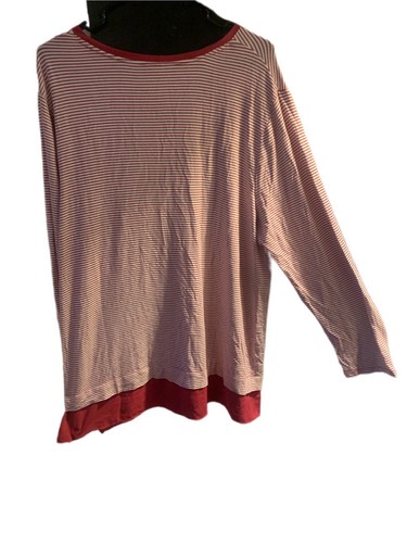 Pre Owned Women’s Chico’s Pinstripe Shirt Top Sz 3 - Picture 4 of 10