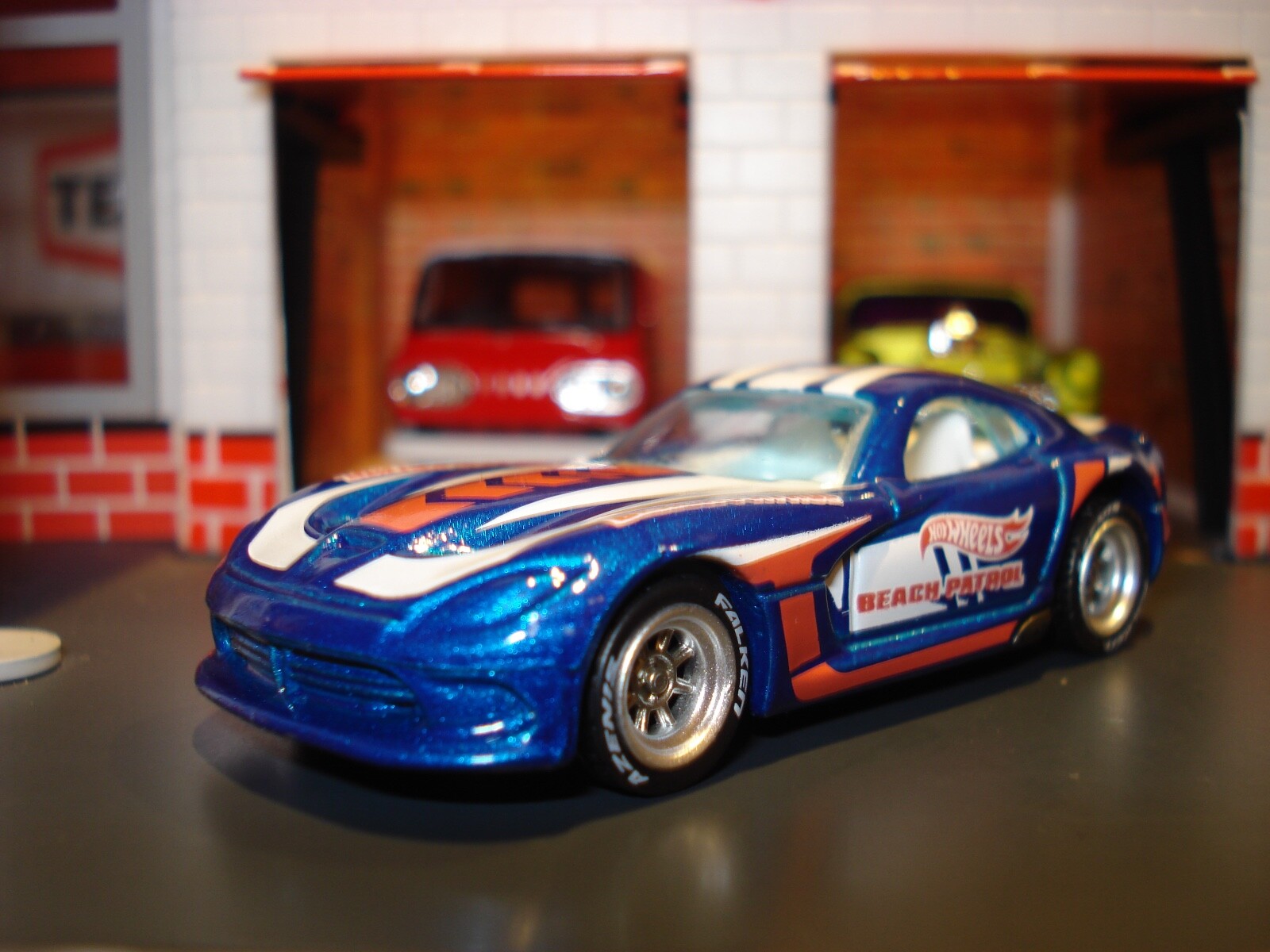 2013 DODGE VIPER CUSTOM EDITION 1/64 HW CUSTOM WHEELS AND TIRES BRIGHT BLUE-image