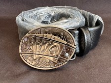 4 Aces Black Belt Buckle And Belt