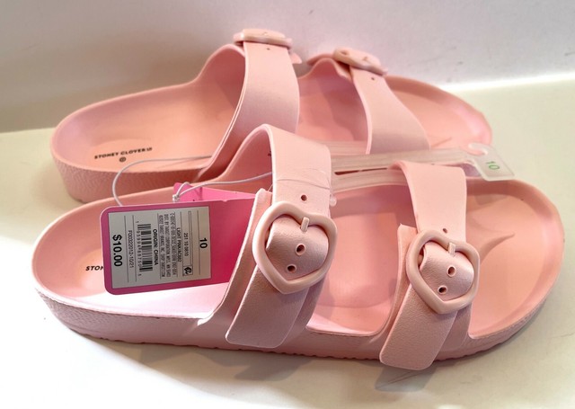 STONEY CLOVER LANE X TARGET WOMEN'S SLIDE SANDALS LIGHT PINK HEART SZ 10 for sale online | eBay