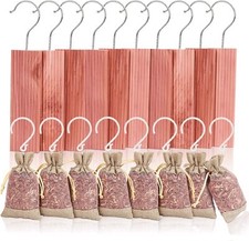 Cedar Blocks for Clothes Storage Cedar Sachets with Hanging Hooks Set of 18 A...