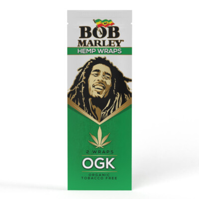 tobacco free wraps Bob Marley Wraps -OGK Flavor Organic Wraps (1 Pouch, 2 Wraps)