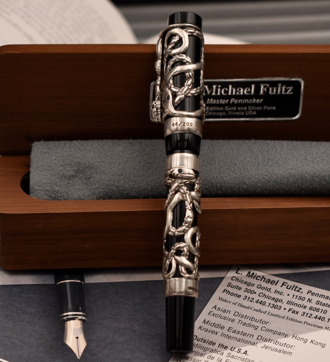 PARKER Duofold Snake L. Michael Fultz .925 Silver Limited Edition