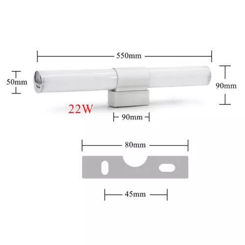 LED Spiegelleuchte Schminklicht Bad Beleuchtung Badezimmer Aufbaulampe Wand Ofdk - Bild 14 von 19