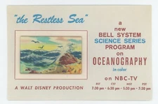 Walt Disney Restless Sea 1964 NBC TV VariVue Motion Animation Lenticular Picture