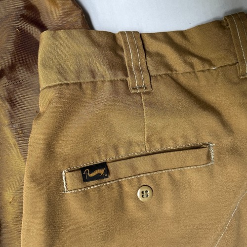 Vintage Duxbak Pants Mens 32x31 Brown Aero Cloth Duck Hunting Brush Briar Guard - Picture 6 of 8
