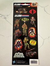 American Craft Hasbro GiJoe 14 PC Accent  Phrase Stickers Scrapbooking Crafts