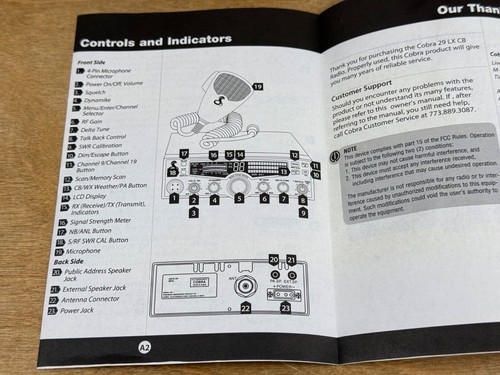 Cobra 29 LX CB RADIO Instrukcja obsługi Broszura 2011 - Zdjęcie 5 z 9