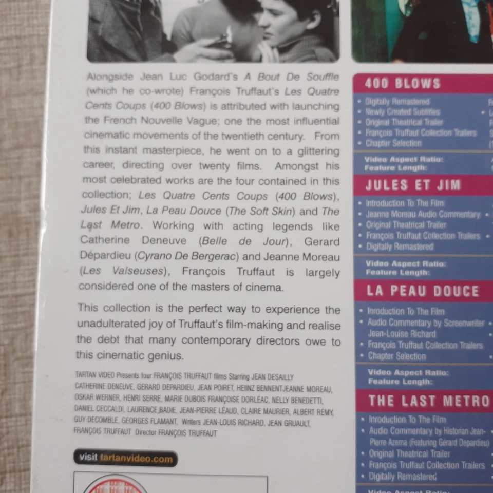 The Essential Truffaut Collection DVD Box Set Factory Sealed. Rare. - Image 3 of 4