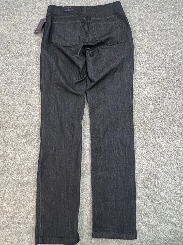 NYDJ 紧身裤女式 6 蓝色 Lift Tuck 瘦身弹力拉裤 110 美元全新带标签 — 第 2/4 张图片