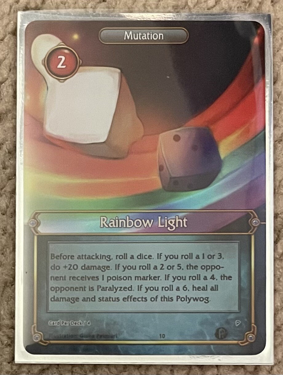 2022 Polywog TCG Promo Holo Foil St. Patrick's Day #10 Shamrock RAINBOW  LIGHT | eBay