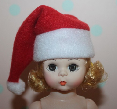 Accessorio Cappello Babbo Natale Natalizio per Bambola 8" Madame Alexander (Bambole NON INCLUSE) - Foto 6 di 8