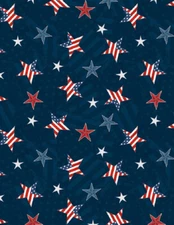 MODA FABRICS "Hearts Anthem" #84476 443 patriotic stars  BY THE YARD