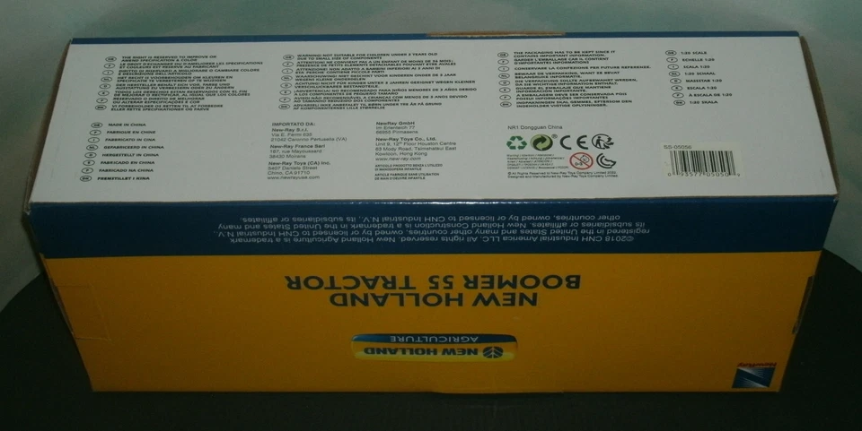 1/20 Scale New Holland Boomer 55 Tractor & Attachments (8pcs) New-Ray SS-05056 - Image 3 of 3