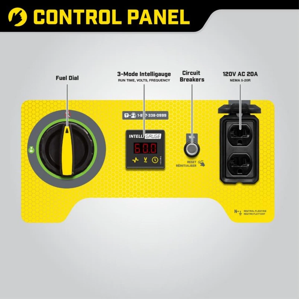 Champion 1200w Portable Generator - Image 2 of 4