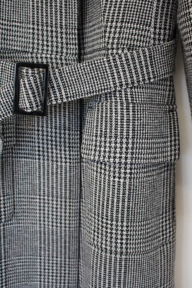  LK BENNETT DELLI CHECKED COAT MANTEL kariert UK 12 EUR 40 US 8 ASO ROYAL NEU  - Bild 4 von 4