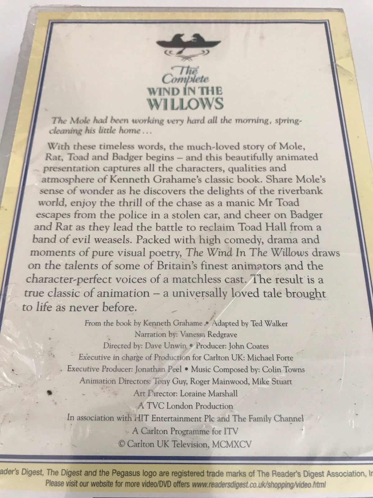The Complete Wind In The Willows VHS Volume 1 New & Sealed Mayall Palin ...