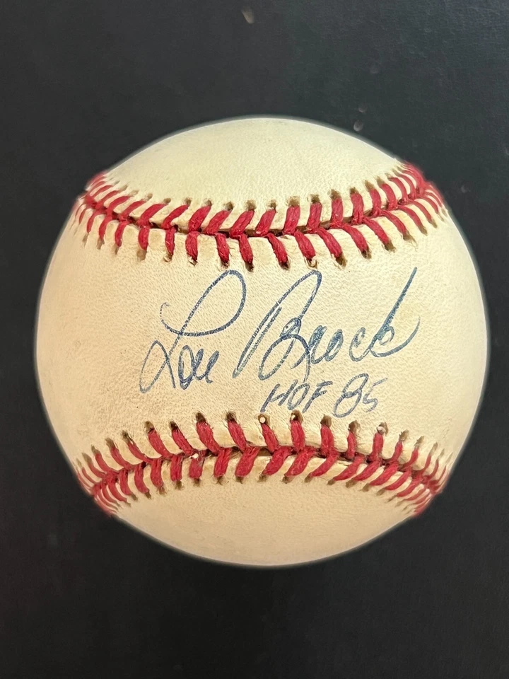 Lou Brock SIGNED Rawlings Baseball JSA Cert w/COA "HOF 85" Inscription - Image 2 of 4