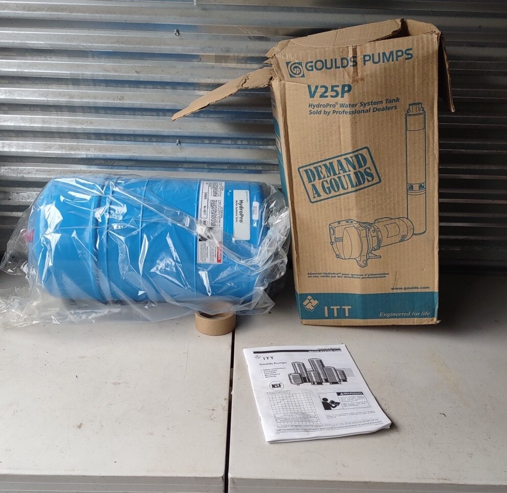 Goulds Pumps V25P HydroPro Water Pressure Tank (InLine Type, 7.3