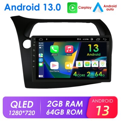 Android13 Autoradio Für Honda Civic VIII 2006-2011 GPS Navi CarPlay AUX 64GB RDS