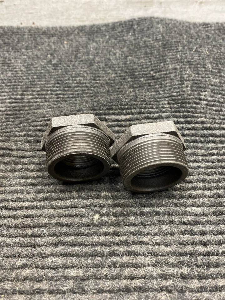 Lot of 2 Ward Hex Plug Malleable Iron 1" x 1-1/2" - Image 2 of 4